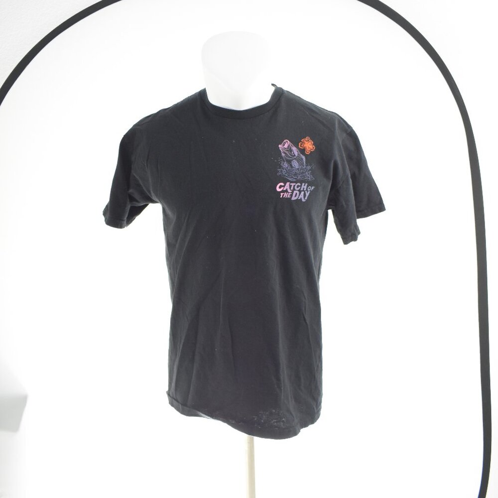 Neff Co Catch of the Day Fishing Adventures Colorful Graphic T Shirt - Size L
